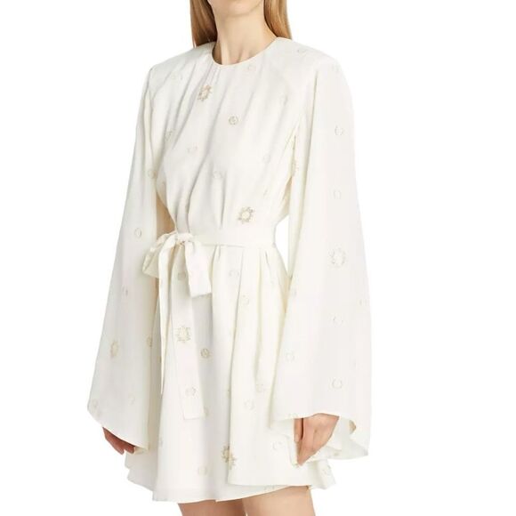 Stella McCartney Metallic Long Sleeve Minidress Size 40 (4-6) - Picture 5 of 14